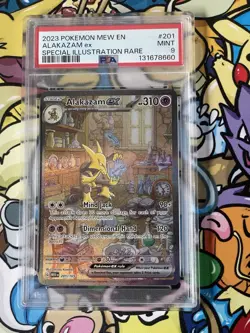 2023 Pokemon Scarlet & Violet 151 Alakazam ex 201/165 - PSA 9 - Mint - Image 1