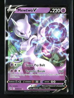 Mewtwo V Holo Ultra Rare Pokemon GO 030/078 NM - Image 1