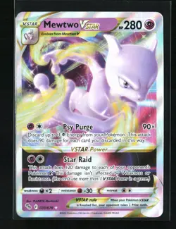 Mewtwo VSTAR Holo Ultra Rare Pokemon GO 031/078 NM - Image 1