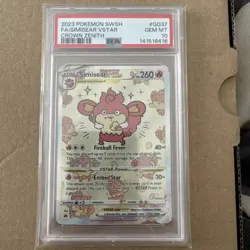 Simisear VSTAR GG37/GG70 Pokemon Crown Zenith PSA 10 - Image 1