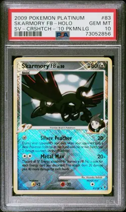 PSA 10 Skarmory FB LV.50 83/147 Pokemon League Promo 2009 Platinum Crosshatch - Image 1