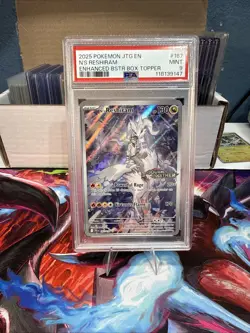 PSA 9 MINT N's Reshiram IR Stamped Journey Together 167/159 Pokemon Cards - Image 1