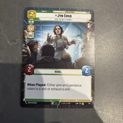 Star Wars Unlimited Jyn Erso - LAW 331 Hyperspace RARE Card - Lawless Time - Image 1