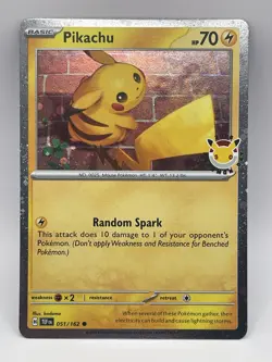 Pikachu (Pokemon Day 2026) MCAP 051/162 Pokemon TCG Card (Cosmos Holo) NM - Image 1