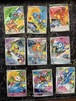 Pokemon 2026 First Partner Illustration Collection Series 1 Promos Set 9 Cards - Image 1
