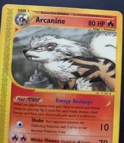 Arcanine 3/144 Skyridge RARE NON-HOLO NON HOLO Pokemon Card 2003 LP - Image 3