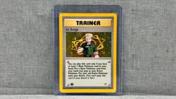 Lt. Surge 17/132 Gym Heroes First Edition Rare Holo Pokemon Card WOTC 2000 - Image 1