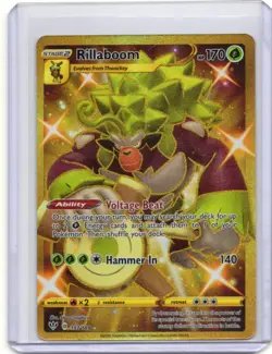Rillaboom 197/189 Secret Rare Darkness Ablaze Pokemon Holo Card - Image 1