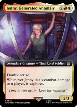 Jenny, Generated Anomaly (Extended Art) (Surge Foil) -Foil Light Play MTG - Image 1