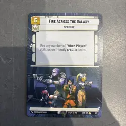 Star Wars Unlimited Fire Across The Galaxy 520 Hyperspace Card - Lawless Time - Image 1