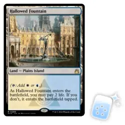 HALLOWED FOUNTAIN Ravnica Remastered Magic MTG MINT CARD - Image 1