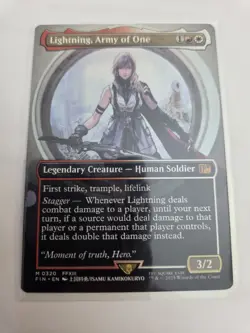 mtg, Lightning, Army of One (0320) (Borderless) Final Fantasy Regular NM - Image 1