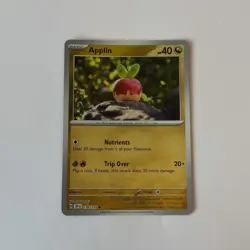 Pokemon Applin 138/191 Surging Sparks Reverse Holo Common NM - Image 2