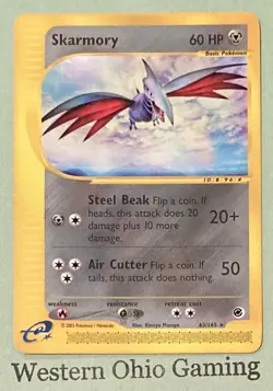 Pokemon TCG Skarmory #63 Rare CCG Expedition - Image 1