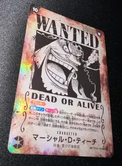 One Piece Card Game Teach Bounty Super Parallel Leader Card - Image 1