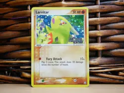 Pokemon LARVITAR 62/109 REVERSE HOLO | MP Moderate Play | EX Team Rocket | 2004 - Image 1