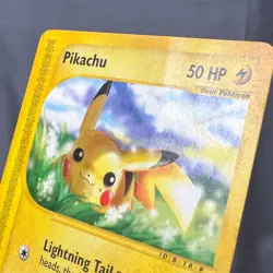 HP Pikachu 124/165 Common Expedition Base Set Pokemon Atsuko Nishida eReader - Image 3