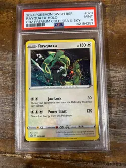 POKEMON 2024 Promo Crown Zenith Sea Sky Coll RAYQUAZA Holo #029 PSA 9 Mint 2 - Image 1
