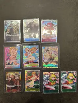 One Piece Trading Card Nami Ace Marco Parallel Card Select One - Image 1