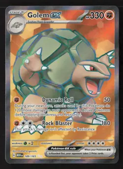 Golem ex Ultra Rare Holofoil MEW 189/165 NM Pokemon TCG - Image 1