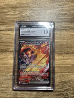 Pokemon Team Rocket's Moltres ex 229/182 Destined Rivals Holo CGC 10 - Image 1