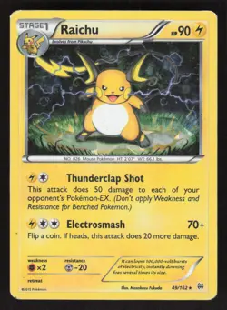 Pokemon TCG XY - BREAKthrough Holo Raichu #49/162 - Image 1