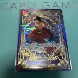 One Piece Trading Card Luffy Taro SP SR Fast Punch Play Use - Image 1