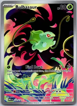 Bulbasaur 133/132 Illustration Rare Mega Evolution NM - Image 1