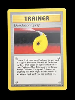 Pokemon TCG Devolution Spray 72/102 Base Set Regular Rare Unlimited WOTC - Image 1