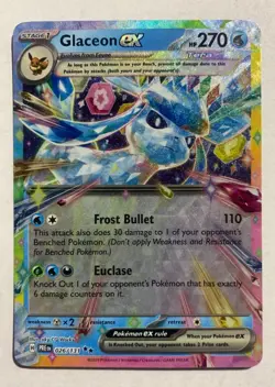 Pokemon TCG: Glaceon ex 026/131 Sv: Prismatic Evolutions Holo - Image 1