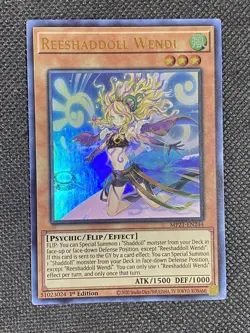 YuGiOh! - Reeshaddoll Wendi Ultra MP21-EN244 Ultra Rare 1st Edition Near Mint - Image 1