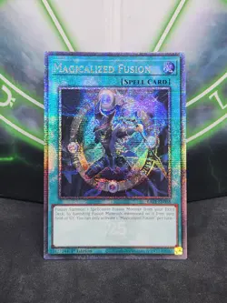 Yugioh Magicalized Fusion RA01-EN058 1st Edition Quarter Century Secret Rare NM - Image 1