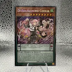DoSolfachord Coolia (STARLIGHT RARE) RA05-EN018 (NM) 1st Ed Yu-Gi-Oh! Konami - Image 1