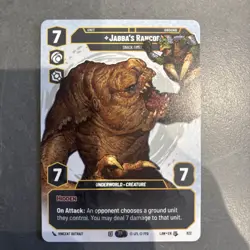 Star Wars Unlimited Jabba's Rancor LAW 822 Prestige Card - Lawless Time - Image 1