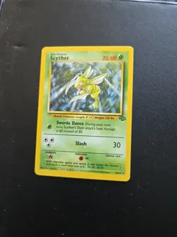 Pokemon TCG Scyther Jungle Non Holo Rare Card 26/64 - Image 1