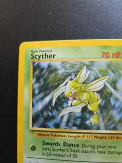 Pokemon TCG Scyther Jungle Non Holo Rare Card 26/64 - Image 5