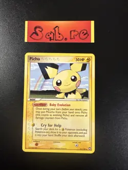 LP Condition Pichu Non Holo Rare EX Power Keepers 21/108 Pokemon Card - Image 1