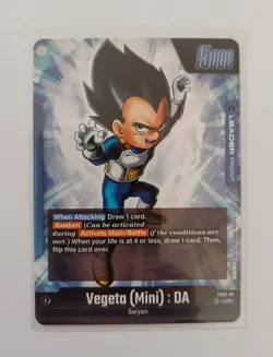 DBS Dragon Ball Fusion World FS07-01 Vegeta Mini Leader ALT Winner Trading Card - Image 2
