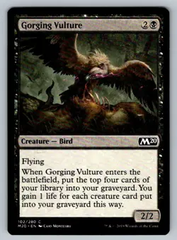 Gorging Vulture Magic The Gathering Core Set 2020 M20 MTG FREE SHIPPINHG ! - Image 3