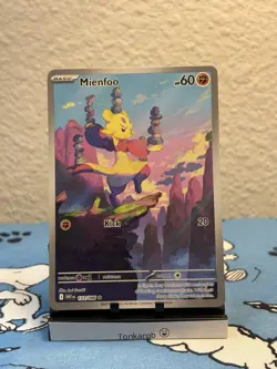 Pokemon TCG Mienfoo 133/086 Sv: White Flare Holo Illustration Rare Basic 60 HP - Image 1
