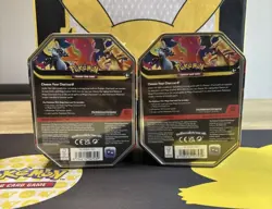 Pokemon Mega Charizard X & Y Collector Tins Set of 2 – Sealed Pair - Image 2