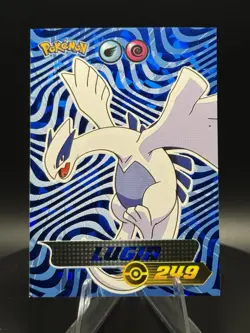 Lugia Pokemon Peru Blue Pokedex Sticker Vol3 #S15 Holo Foil - Blue Variant - Image 1