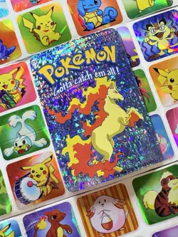 Pokemon 151 Vintage Pocket Monsters Vending HOLO Prism Sticker 2000 Nintendo - Image 1