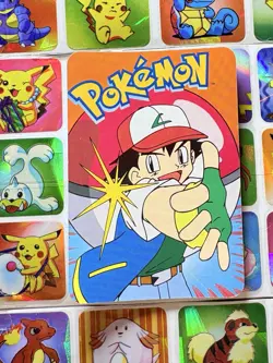 Pokemon 151 Vintage Pocket Monsters Vending HOLO Prism Sticker 2000 Nintendo - Image 5