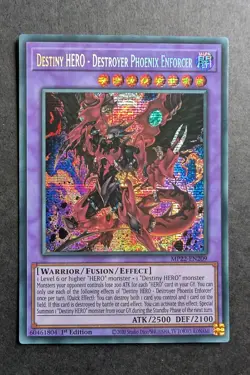 Yugioh Destiny HERO Destroyeh Phoenix Enforcer MP22-EN209 Prismatic Secret Rare - Image 1