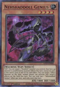 Nehshaddoll Genius GFTP-EN006 UR NM Ghosts from the Past 1st Ed Yugioh! - Image 1