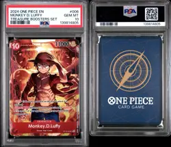 One Piece Monkey D. Luffy ST10-006 Treasure Booster Set Promo PSA 10 - Image 1