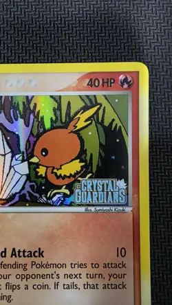 Torchic 66/100 EX Crystal Guardians Stamp Pokemon Card Reverse Holo Rare - Image 3