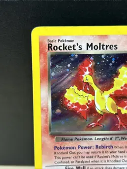 Pokemon TCG Rocket’s Moltres Holo Rare Card 12/132 Gym Heroes Unlimited - Image 2