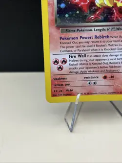 Pokemon TCG Rocket’s Moltres Holo Rare Card 12/132 Gym Heroes Unlimited - Image 5